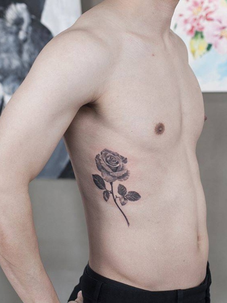 Ribcage Rose  Delicate Little Flower Tattoos  Livingly