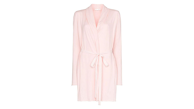 Skin Double Layer Tie Waist Robe