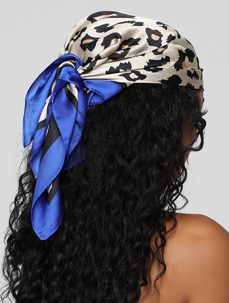 Tied Back Bandana With Natural Afro Hair