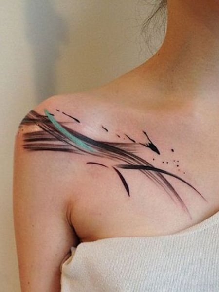 Abstract Shoulder Tattoo (1)