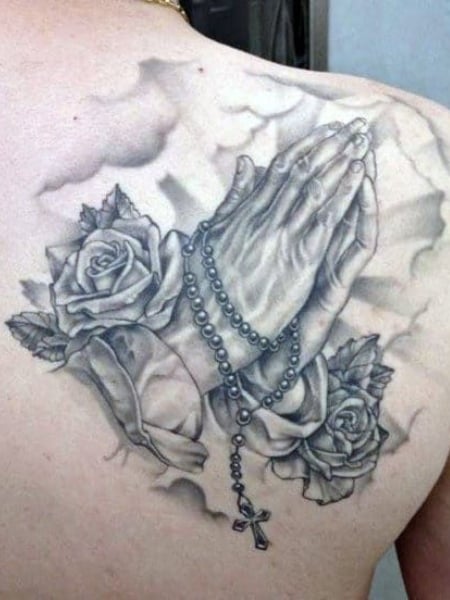 Religious Shoulder Tattoo 