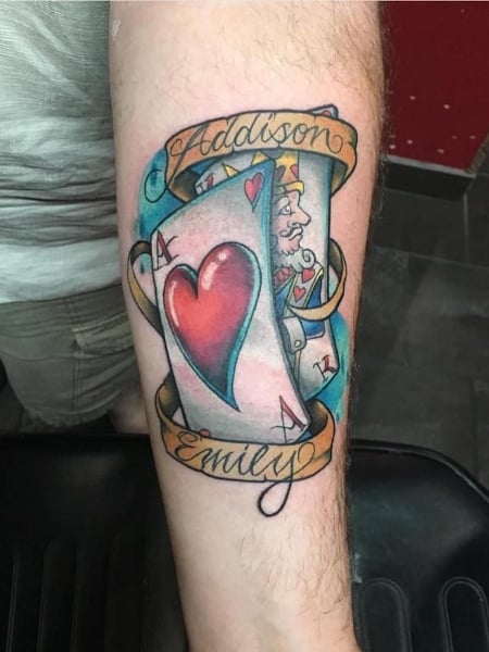 Ace Of Hearts Tattoo 