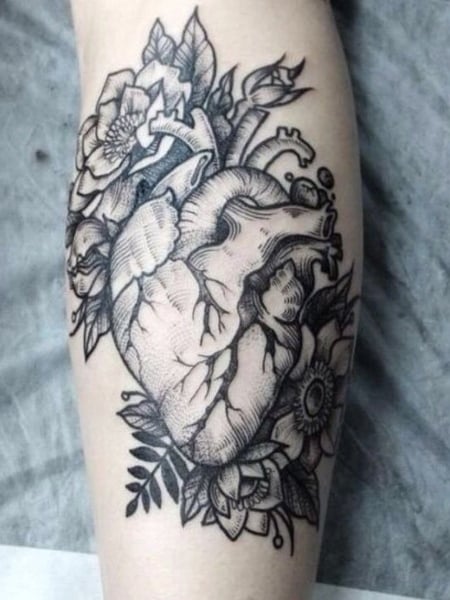 Anatomical Heart Tattoo 