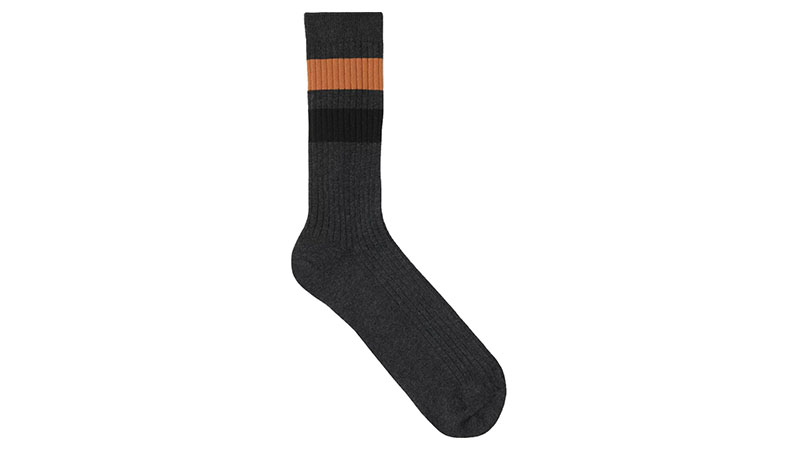 Burberry Striped Cotton Blend Socks