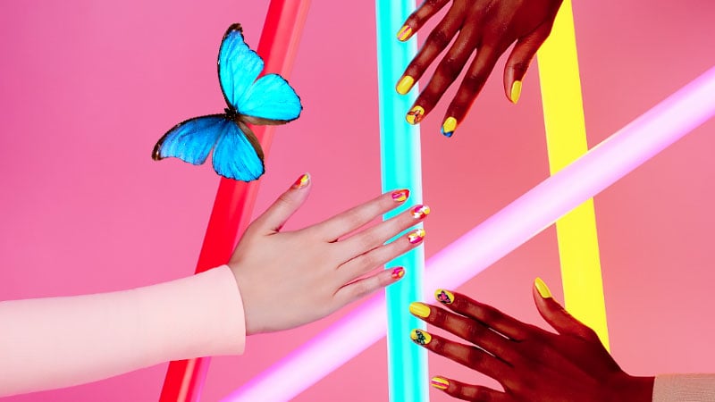 Featured image of post Aesthetic Yellow Nails With Butterflies