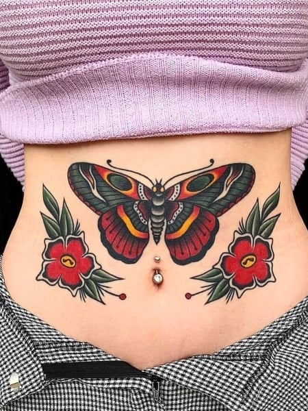 Tattoo uploaded by minerva  Bold and Beautiful Butterfly Traditional Tattoo  by Vince Pages VincePages Vincepages Traditional Traditionaltattoo  Nuitnoiretattoo Geneva Switzerland Butterfly  Tattoodo