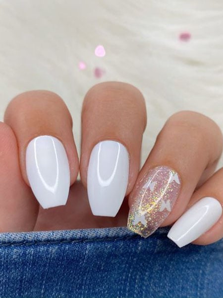 Cute Coffin Acrylic Nails