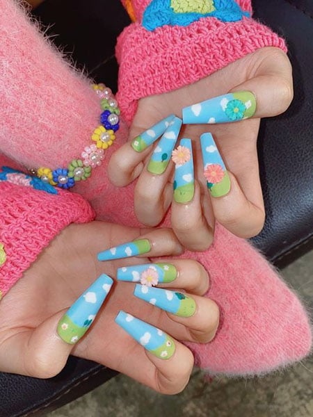 Cute And Playful Acrylic Nails