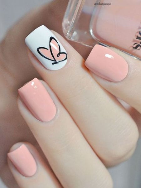 Easy Butterfly Nails