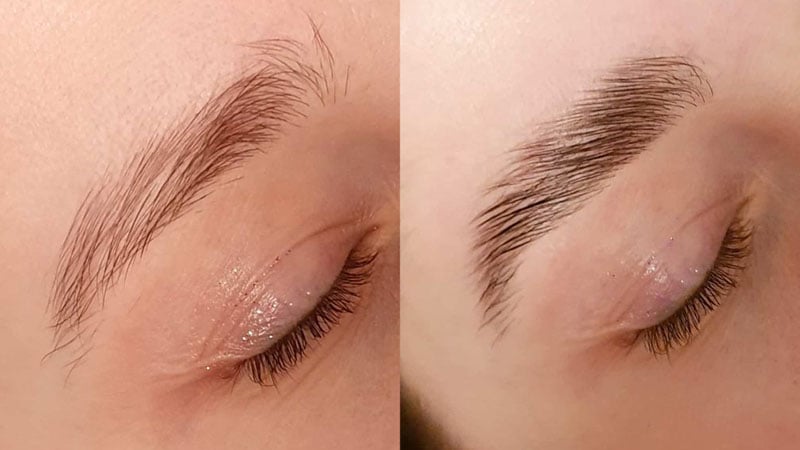 Eyebrow Lamination Before And After
