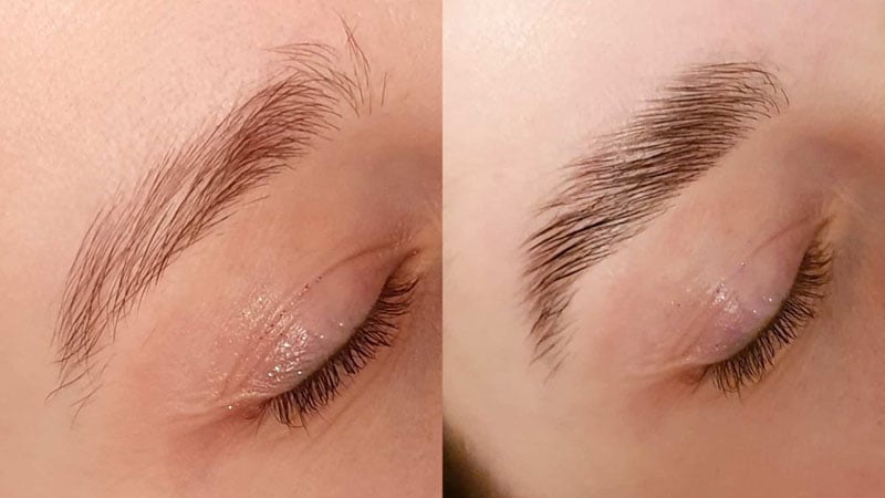 Eyebrow Lamination Before And After