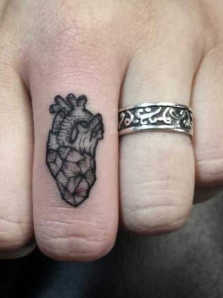 Finger Heart Tattoo 