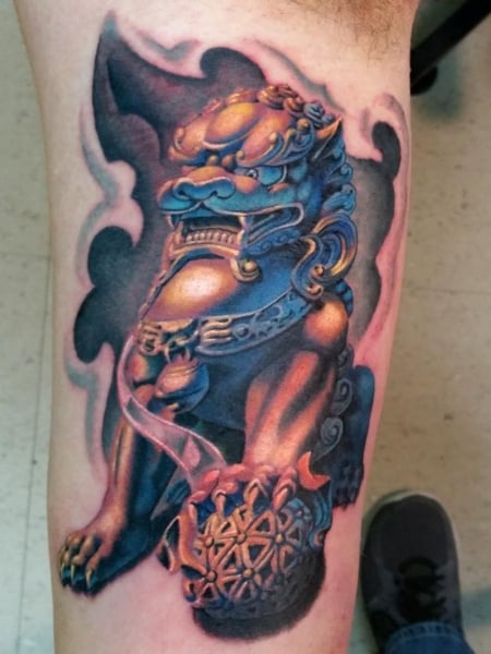 Foo Dog Tattoo