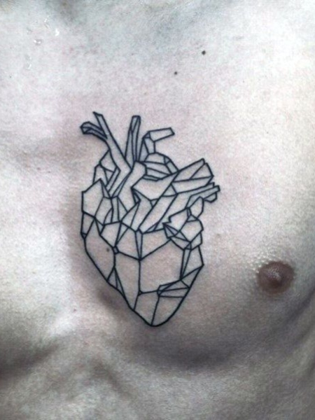 Heart Outline Tattoo 