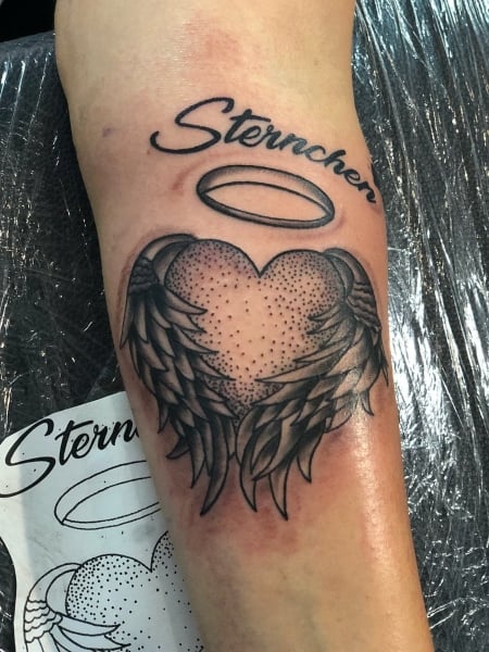 Heart With Wings Tattoo 