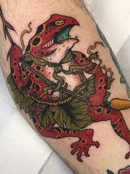 Japanese Frog Tattoo