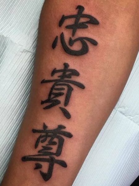 Ranking of Kanji characters to be tattooed  HH JapaNeeds