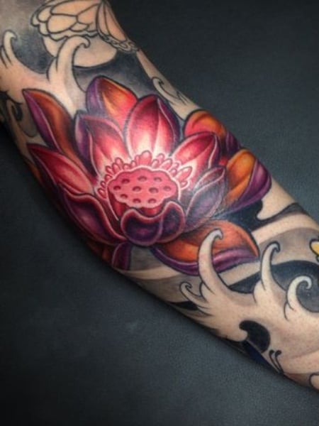 Japanese Lotus Tattoo 