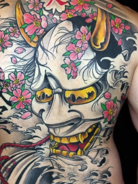 Japanese Mask Tattoo 