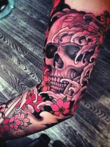 Japanese Skull Tattoo 