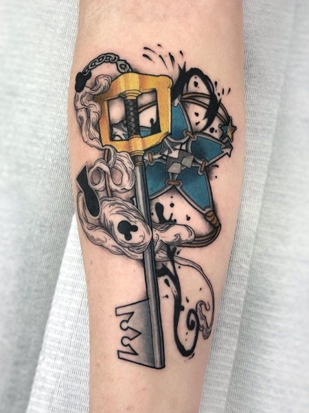 101 Amazing Kingdom Hearts Tattoo Designs You Need To See  Kingdom hearts  tattoo Heart tattoo designs Heart tattoo