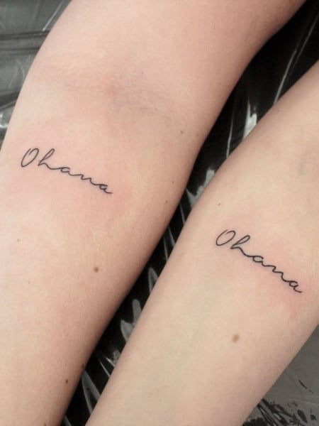 Niece and auntie matching tattoos Tattoo done by Johnny Blaze1tat2  blaze1tat2s inklahomatattoostudio guymonoklahoma cuteandsimple  By  Inklahoma Tattoos Studio  Facebook