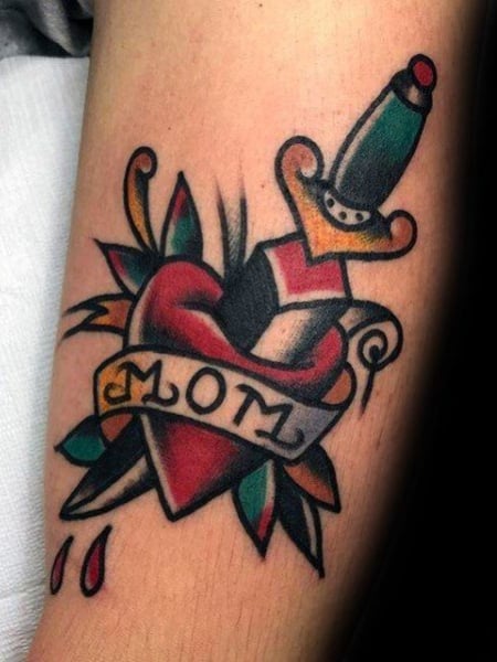 Traditional Heart Tattoo