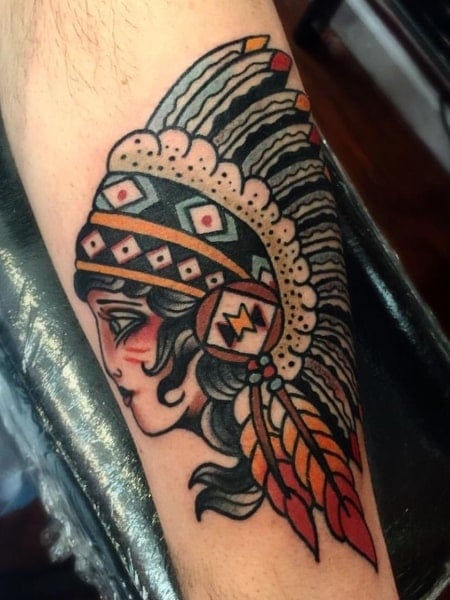 Traditional Native American Tattoo