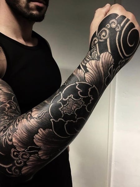 Black Japanese Tattoo 
