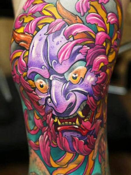 Purple Japanese Tattoo
