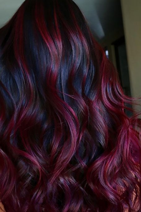 Top Latest And Trendy Hair Colors Ideas  Burgundy  Red Highlights and  striking  YouTube