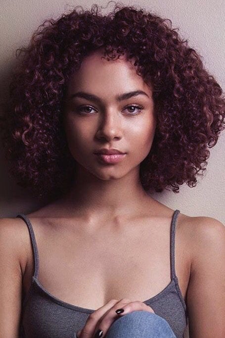 Burgundy Natural Hair