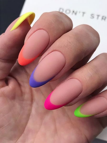 Rainbow French Tips Are a Colorful Take on the Classic