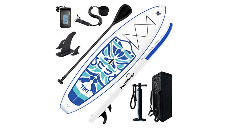  SereneLife Inflatable Stand Up Paddle Board-10Ft