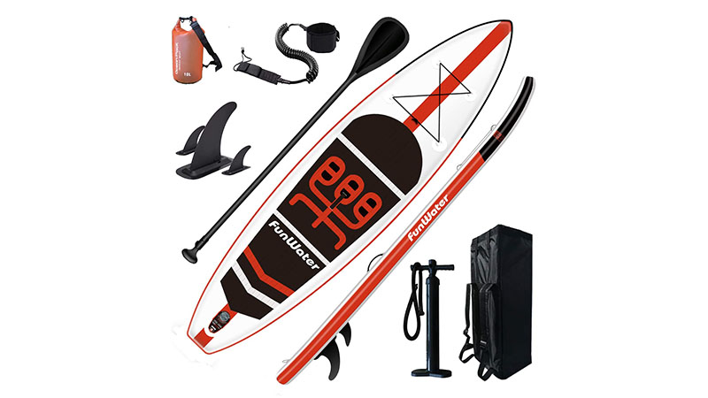 Funwater Inflatable Stand Up Paddle Board 11'