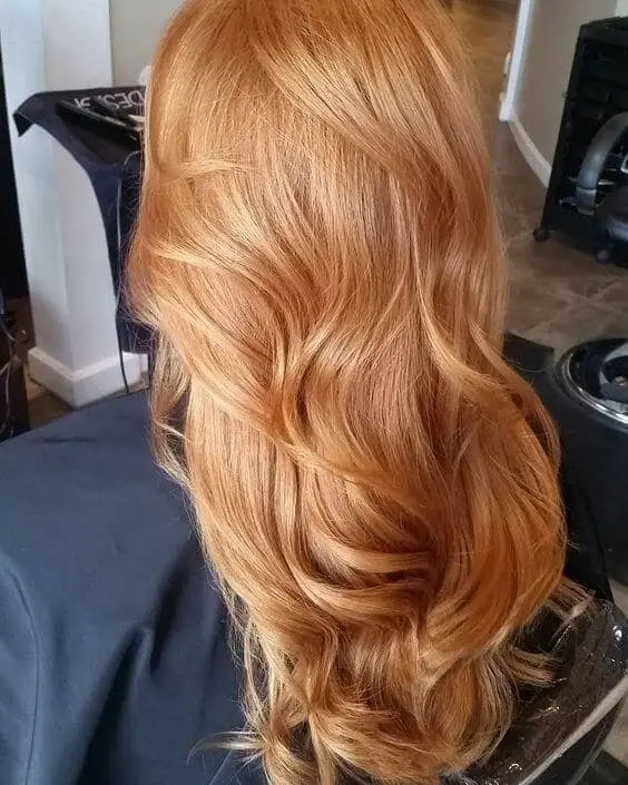 Golden Strawberry Blonde Hair