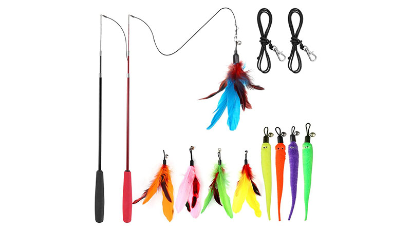 Meohui Interactive Cat Feather Toys