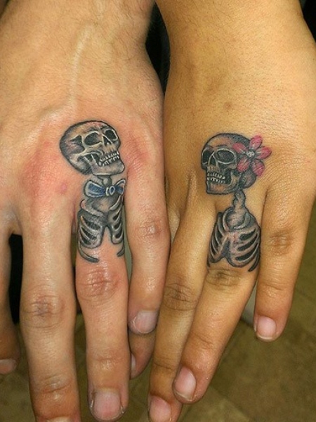 Small Skeleton Hand Tattoo 