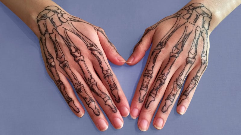 Skeleton Hand Tattoo