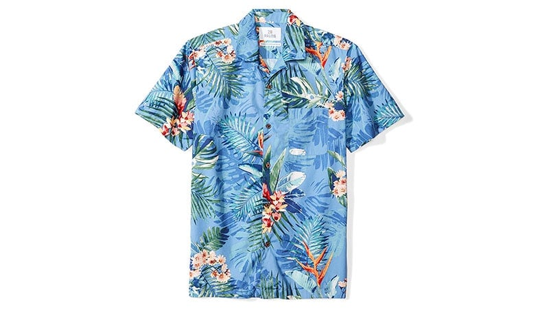 28 Palms Men's Standard Fit 100% Cotton Hawaiian Shirt