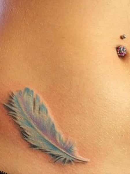 3d Feather Tattoo