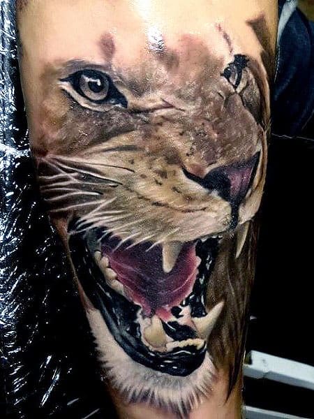 3d Lion Tattoo