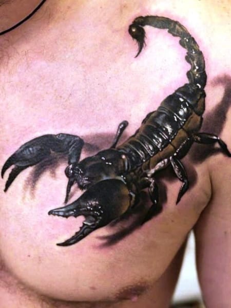 3d Scorpion Tattoo