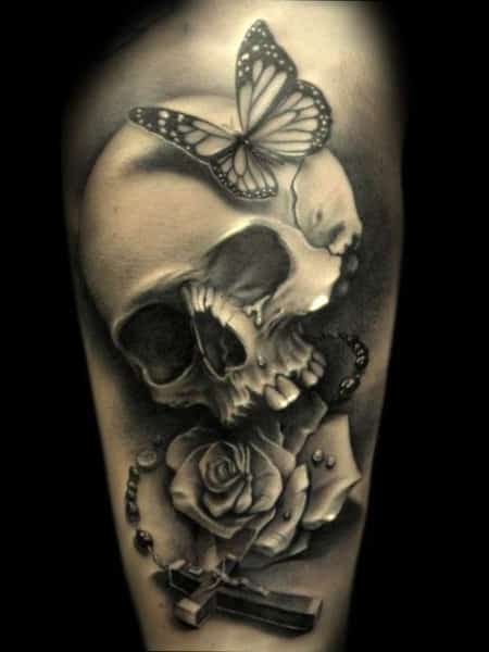 3d Skull Tattoo