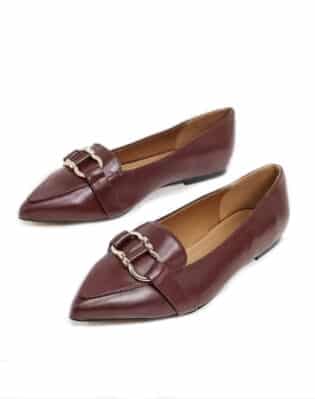 Asos Design Wide Fit Legit Loafer Ballet Flats In Black
