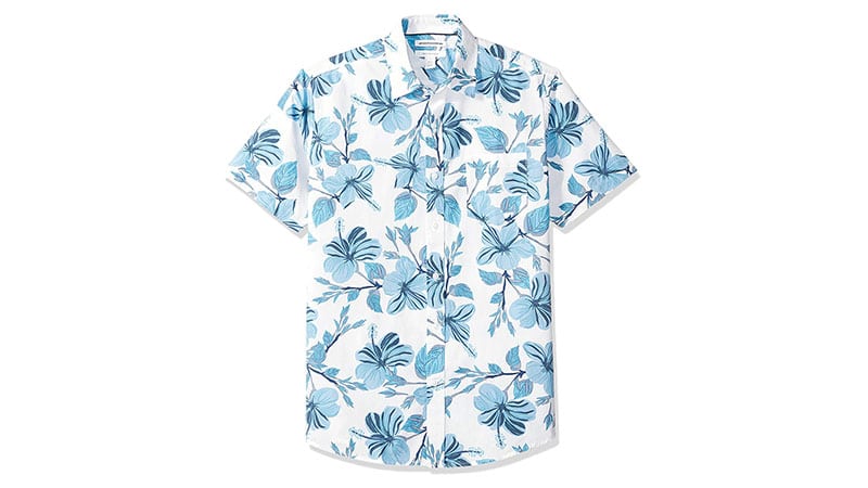 Amazon Essentials Men's Regular Fit Short Sleeve Print Shirt