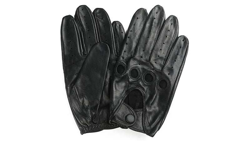 MGGM Collection Mens Touchscreen Unlined Leather Driving Gloves