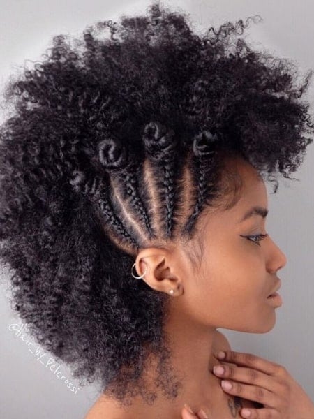 Bantu Knot Mohawk