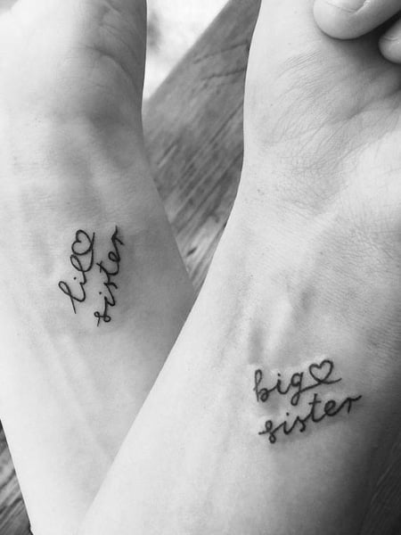 50 Trendy Sister Tattoos Ideas  Meanings  Tattoo Me Now