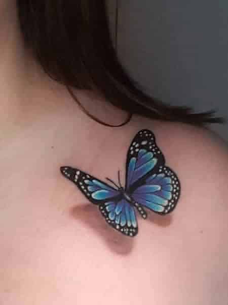 Blue 3d Tattoo